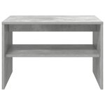 vidaXL Table basse Gris béton 60 x 50 x 40 cm Bois d'ingénierie