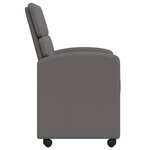 vidaXL Chaises de salle à manger 2 Pièces Gris 58 x 65 x 98 cm Faux cuir