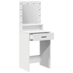 vidaXL Table de Toilette Blanc 50 x 41 x 135 cm Bois d'ingénierie