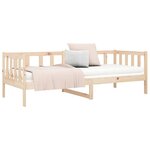vidaXL Lit de jour sans matelas 80x200 cm bois de pin massif