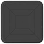 vidaXL Plateau carré à fleurs 24 pc Noir 15 x 15 x 2 cm Plastique