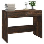 vidaXL Bureau Chêne fumé 101x50x76 5 cm Aggloméré