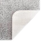 Tapis de bain U-Shaped Gris 50x50 cm Polypropylène Antidérapant