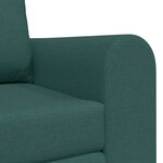 vidaXL Canapé-Lit Vert foncé 148 x 71 x 83 cm tissu