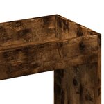 vidaXL Buffet haut chêne fumé 63x33x100 cm bois d'ingénierie