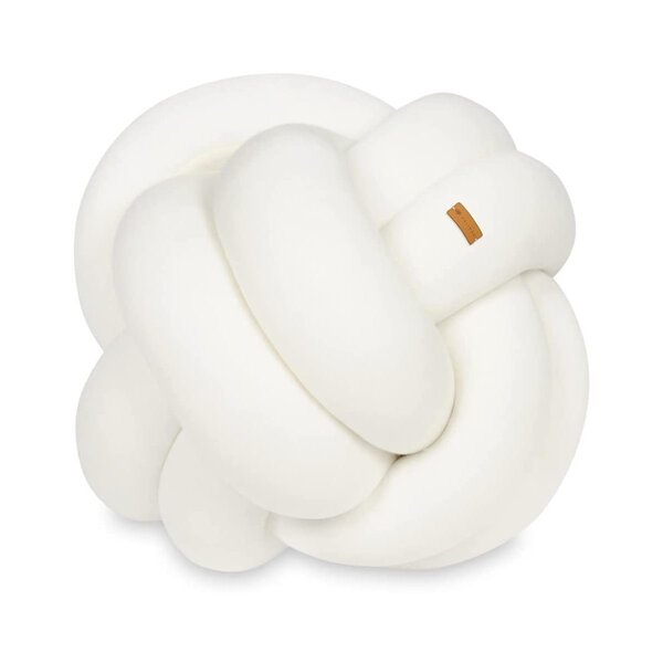 Coussin oreiller décoratif tresse crème
