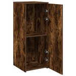 vidaXL Armoire de rangement chêne fumé 40x45x103 5cm bois d'ingénierie