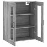 vidaXL Armoire murale sonoma gris 69 5x34x90 cm
