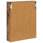 vidaXL Armoire murale de salle de bain Chêne Fumé 40 x 10 x 50 cm