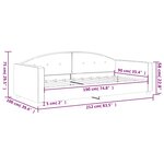 vidaXL Lit de repos gris foncé 90x190 cm velours