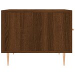 vidaXL Table basse Chêne marron 50x50x40 cm Bois d'ingénierie