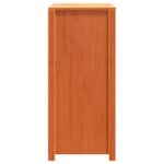 vidaXL Armoire latérale cire marron 100x40x90 cm bois de pin massif