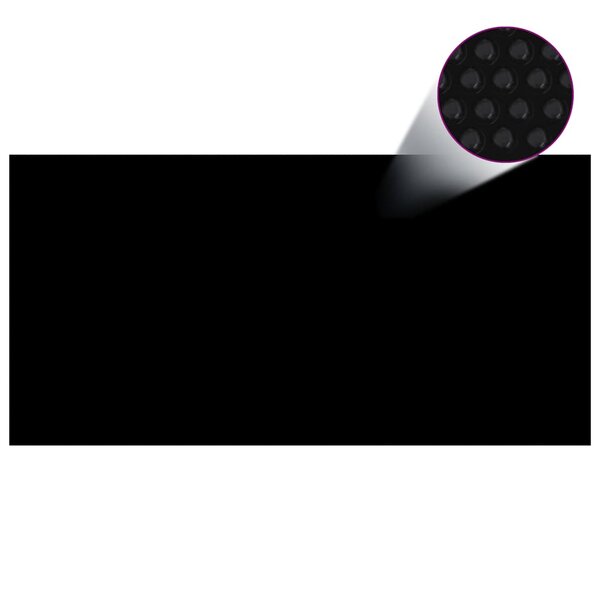 vidaXL Couverture de piscine Noir 600 x 300 cm PE