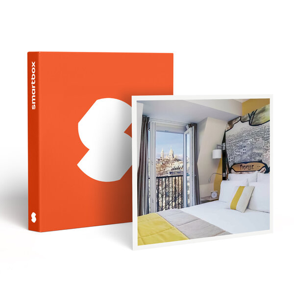 SMARTBOX - Coffret Cadeau Séjour de 2 jours en hôtel 4* avec champagne et vue sur le Sacré-Cœur de Montmartre à Paris - Séjour