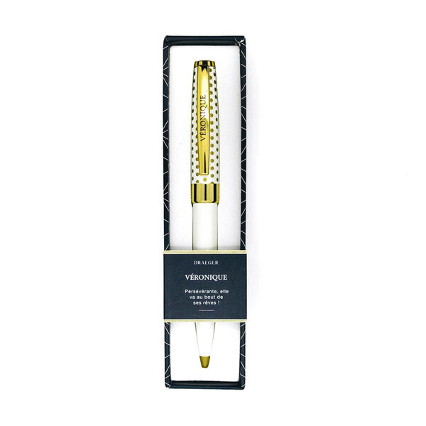Stylo personnalisé prénom de femme au choix - Pastel Chic - Véronique - Draeger
