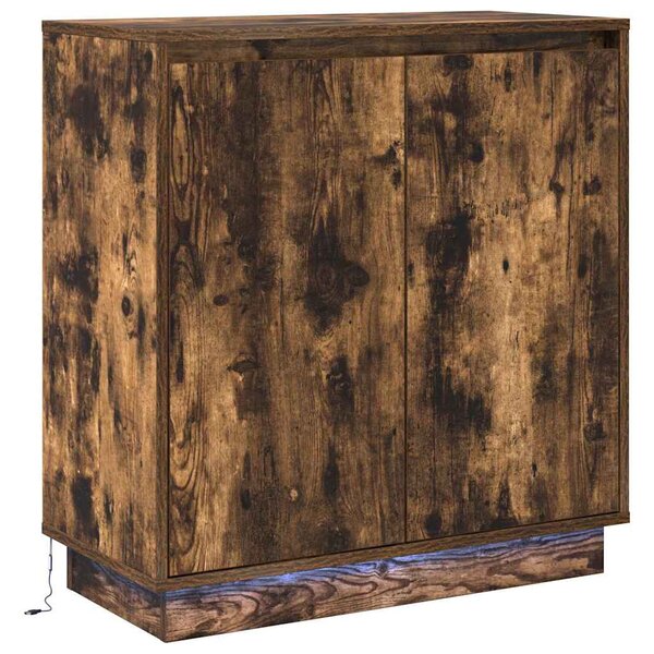 vidaXL Buffet Chêne fumé 71 x 34.5 x 75 cm Bois d'ingénierie