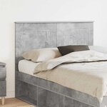 vidaXL Tête de lit Gris béton 135 cm Bois d'ingénierie