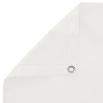 vidaXL Écran de balcon Blanc 75 x 200 cm Oxford alu enduit de PU