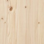 vidaXL Table à manger cadre en X 100x50x75 cm bois de pin massif acier