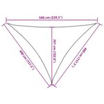 vidaXL Voile d'ombrage 160 g/m² triangulaire bleu 4x4x5 8 m PEHD