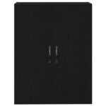 Highboard vidaXL Chêne Noir 69 5x34x180 cm Bois d'Ingénierie
