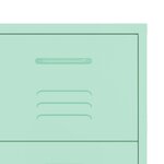 vidaXL Armoire à tiroirs Vert menthe 80x35x101 5 cm Acier