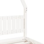 vidaXL Cadre de lit pour enfants blanc 90x200 cm bois de pin massif