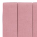 vidaXL Cadre de lit avec tête de lit Rose 140x200 cm Velours