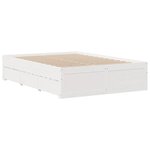 vidaXL Cadre de lit sans matelas avec tiroirs 140x190 cm bois de pin