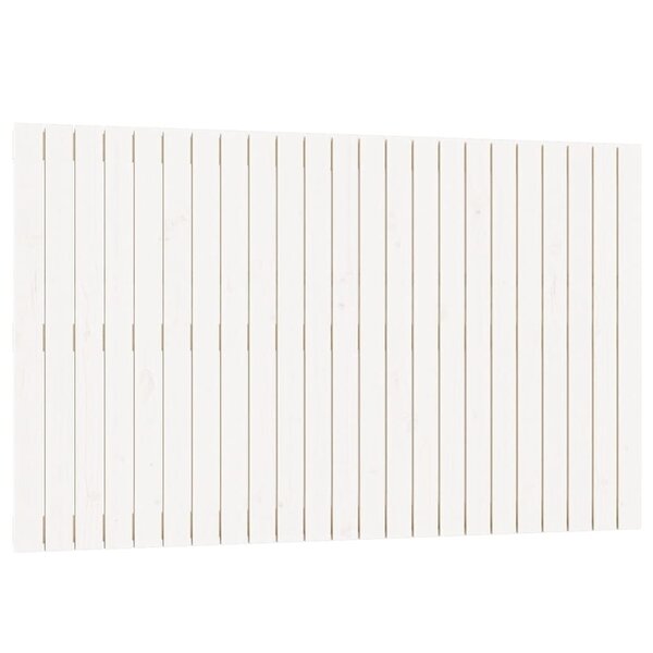 vidaXL Tête de lit murale Blanc 147x3x90 cm Bois massif de pin