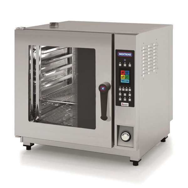 Four gaz xt compact mixte à injection directe gn 2/1 - 16 kw + 0 5 kw - inoxtrend -  - acier inoxydable 1045x962x840mm