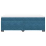 vidaXL Sommier à lattes de lit avec matelas Bleu foncé 100x200 cm