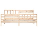 vidaXL Cadre de lit sans matelas bois massif 200x200 cm