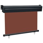 vidaXL Auvent latéral de balcon 120x250 cm Marron