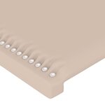vidaXL Cadre de lit avec tête de lit Cappuccino 140x190 cm Similicuir