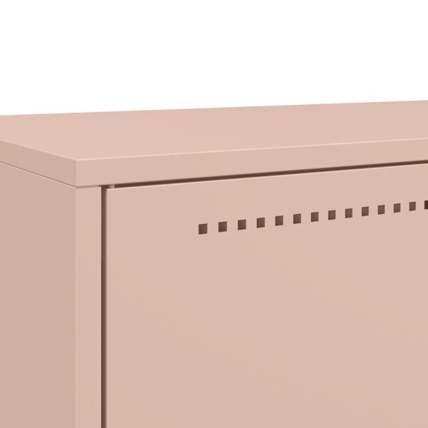 Buffet Haut Rose 68x39x111,5 Cm Acier - Buffet Design Moderne - Meuble