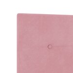 Lit vidaXL Rose 100x200 cm en Velours