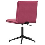 vidaXL Chaises à manger lot de 2 Rouge bordeaux Velours