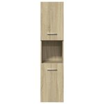 vidaXL Ensemble de meubles de salle de bain 4 Pièces chêne sonoma