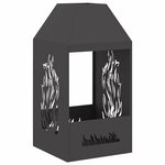 vidaXL Braise Noir 50 x 50 x 100 cm Acier
