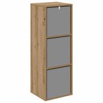 vidaXL Buffet Chêne artisanal 35 x 32 x 99 5 cm