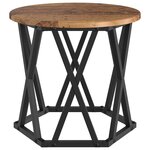 vidaXL Table d'appoint empilable 3 Pièces Bois Ancien