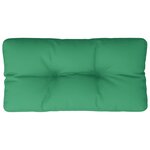 Vidaxl coussin de palette vert 70x40x12 cm tissu