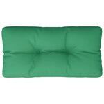 vidaXL Coussin de palette vert 70x40x12 cm tissu