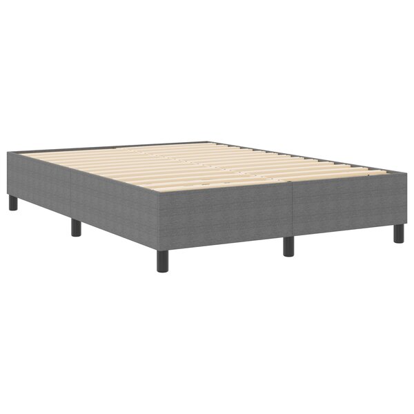 vidaXL Lit à ressort léger Gris clair 140x200 cm Tissu en CORDUROY