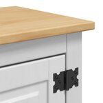 vidaXL Armoire suspendue Corona Blanc 70 x 33 x 71 5 cm Pin massif