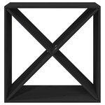 vidaXL Armoire à vin Noir 62x25x62 cm Bois de pin massif