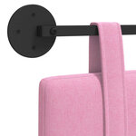 vidaXL Tête de lit suspendue Rose tissu