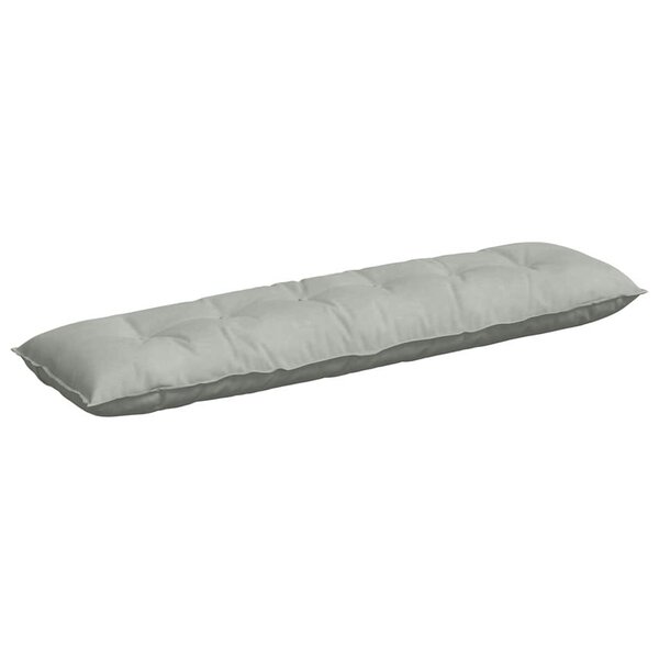 vidaXL Coussin de Dos Gris clair 180 x 50 cm Tissu en velours côtelé