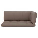 vidaXL Canapé d'angle palette de jardin noir bois de pin imprégné